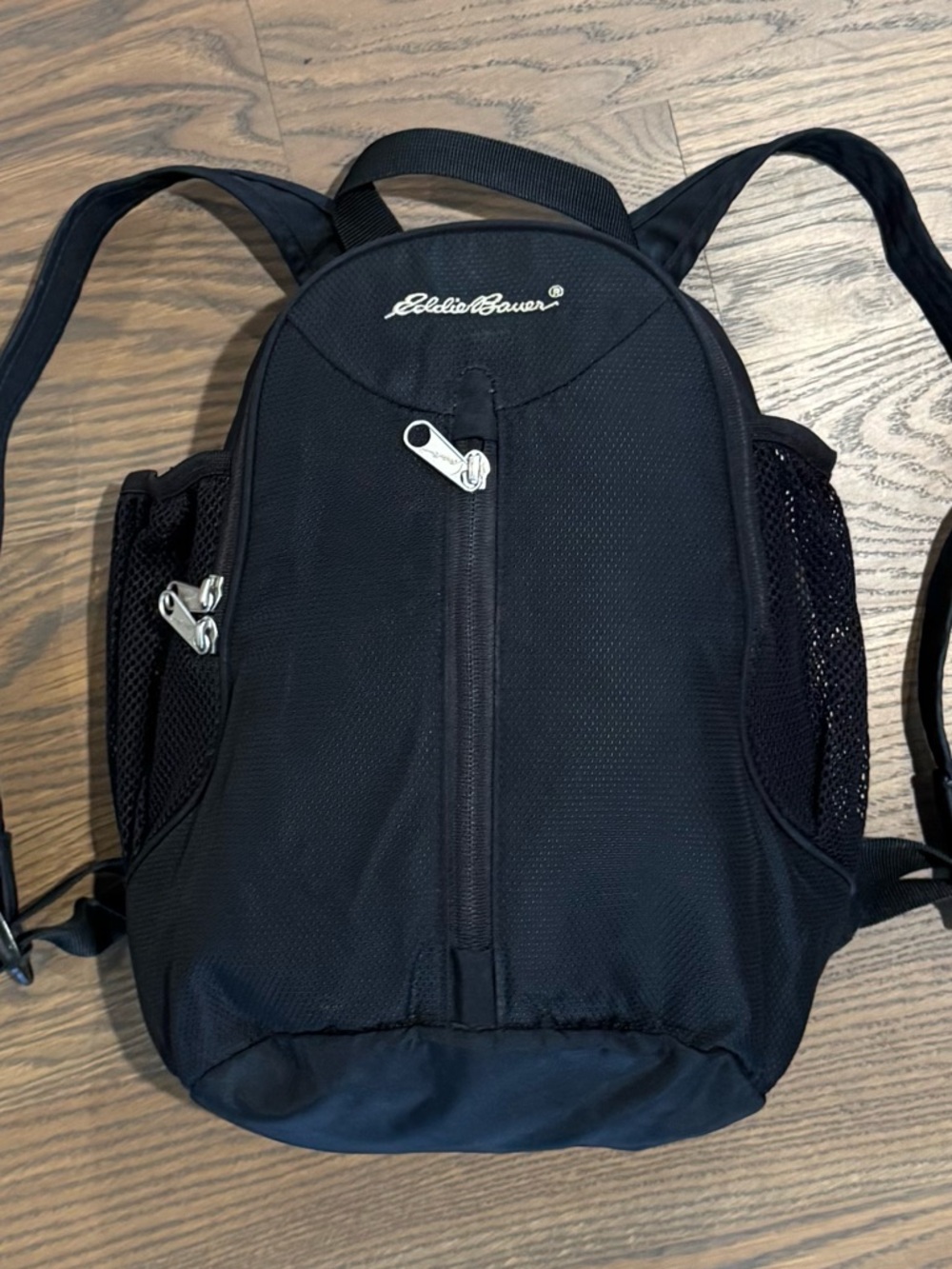 Vintage Eddie Bauer Small Nylon Backpack in Black